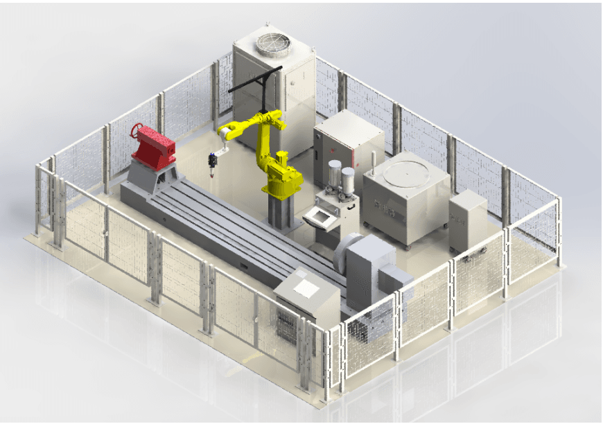Cladding Robor Machine Robot Laser Cladding Machine Workstation